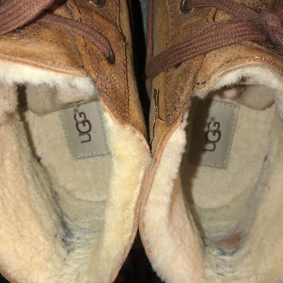 UGG Men’s Kramer Bomber Chestnut Boots Size 11 - Picture 9 of 16